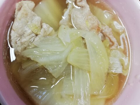 豚肉と白菜の中華スープ